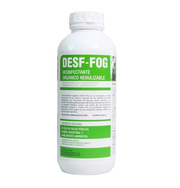DESF FOG - DESINFECTANTE NEBULIZABLE - 1 LITRO